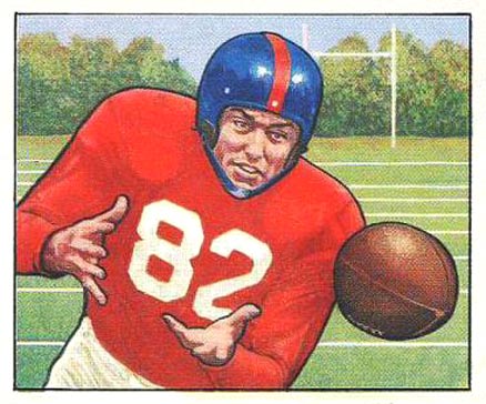 1950 Bowman Ray Poole #32 Football Card