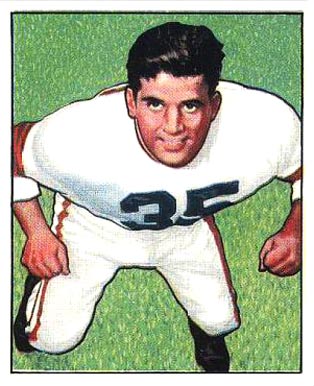 1950 Bowman Alex Agase #7 Football Card