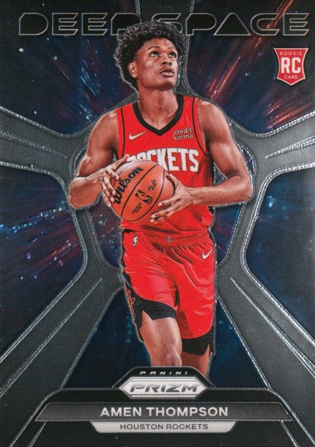 2023 Panini Prizm Deep Space Amen Thompson #4 Basketball Card