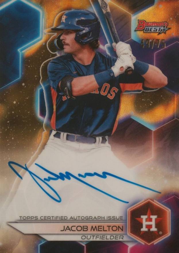 2023 Bowman's Best Best of 2023 Autographs Jacob Melton #B23JM Baseball Card