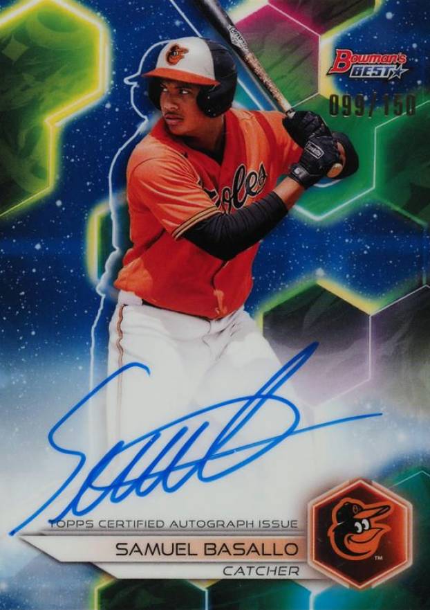 2023 Bowman's Best Best of 2023 Autographs Samuel Basallo #B23SB Baseball Card