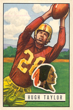 1951 Bowman Hugh Taylor #108 Football Card