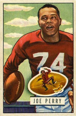 1951 Bowman Joe Perry #105 Football Card