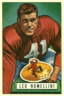 1951 Bowman Leo Nomellini #140 Football Card