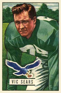 1951 Bowman Vic Sears #119 Football Card