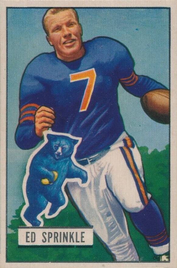 1951 Bowman Ed Sprinkle #51 Football Card