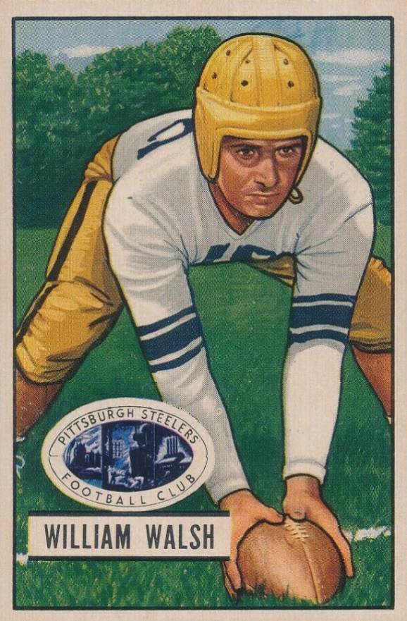 1951 Bowman William Walsh #23 Football Card