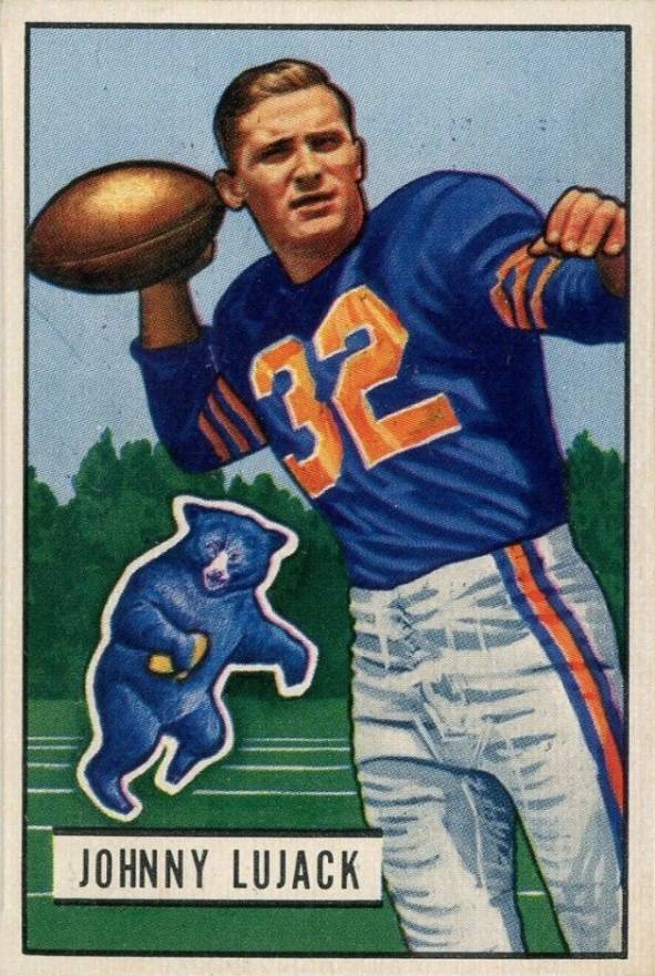 1951 Bowman Johnny Lujack #15 Football Card