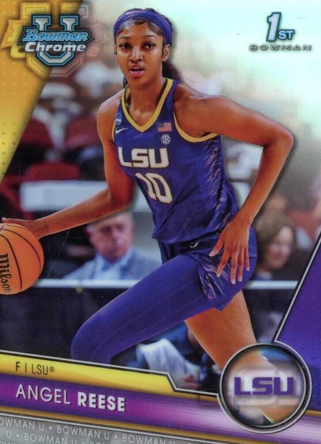 2023 Bowman University Chrome Angel Reese #49 Basketball Card