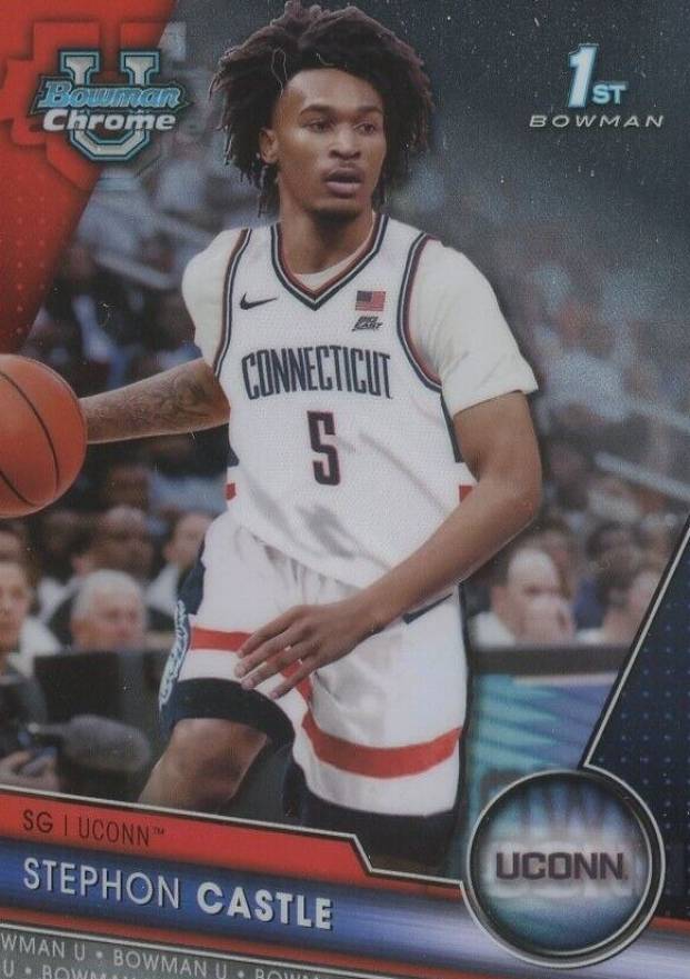 2023 Bowman University Chrome Stephon Castle #88 Basketball Card