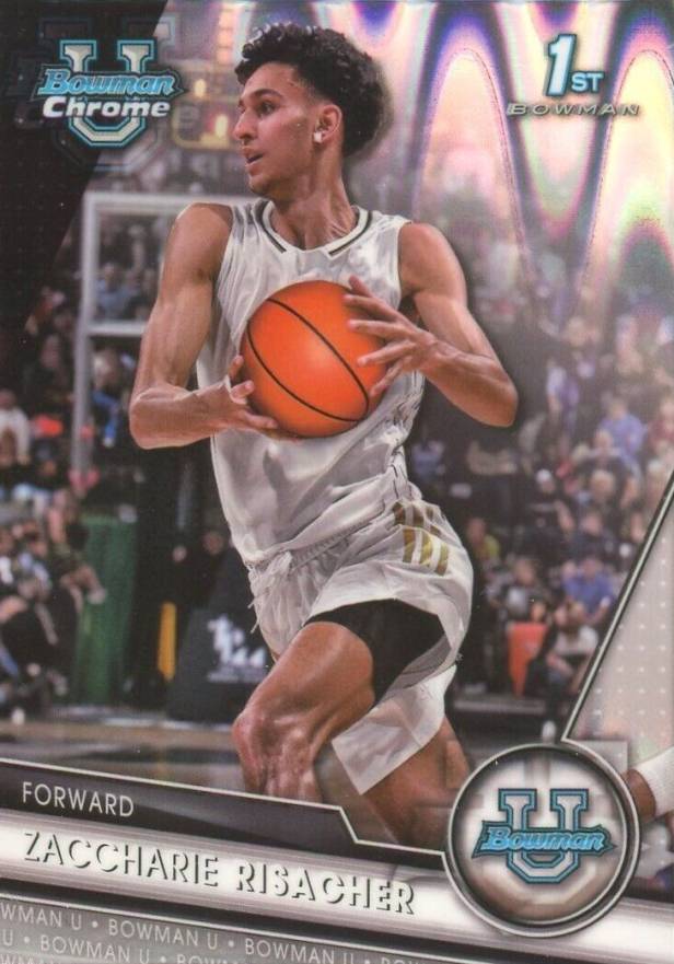 2023 Bowman University Chrome Zaccharie Risacher #9 Basketball Card