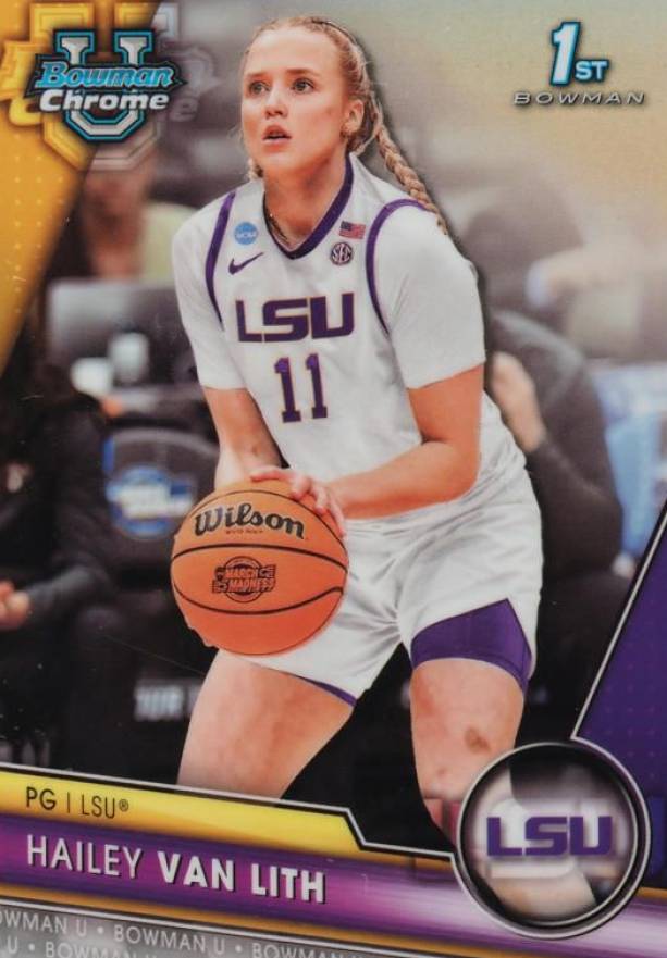 2023 Bowman University Chrome Hailey Van Lith #25 Basketball Card