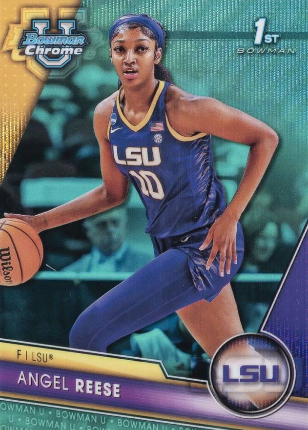 2023 Bowman University Chrome Angel Reese #49 Basketball Card