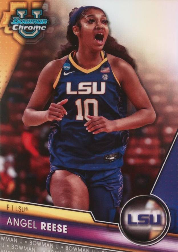 2023 Bowman University Chrome Angel Reese #49 Basketball Card