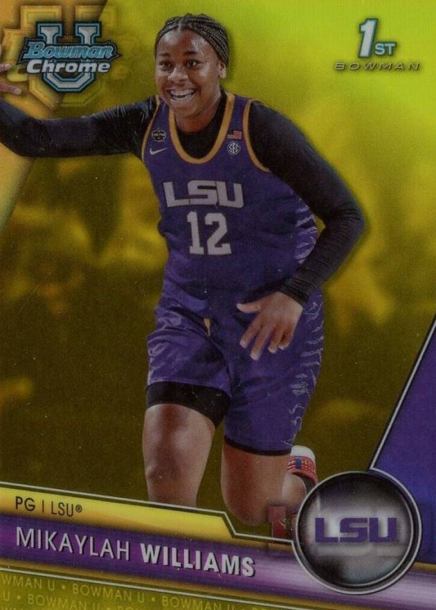 2023 Bowman University Chrome Mikaylah Williams #4 Basketball Card