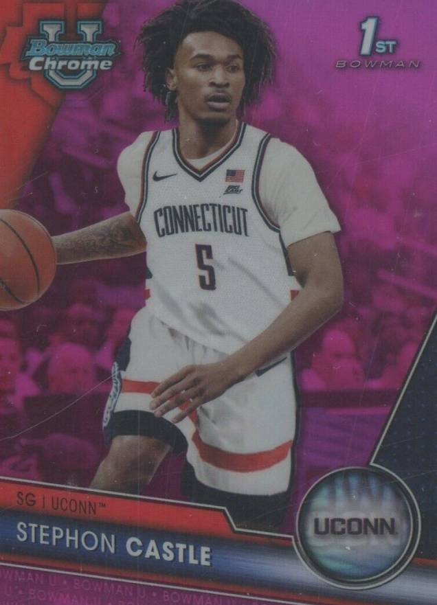 2023 Bowman University Chrome Stephon Castle #88 Basketball Card