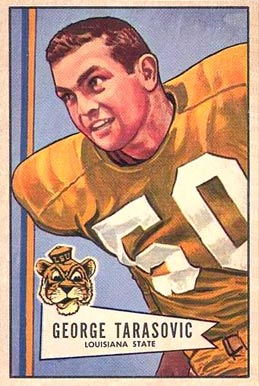 1952 Bowman Small George Tarasovic #94 Football Card