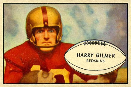 1953 Bowman Harry Gilmer #27 Football Card