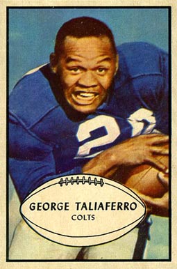 1953 Bowman George Taliaferro #19 Football Card