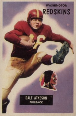 1955 Bowman Dale Atkeson #129 Football Card