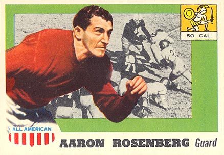 1955 Topps All-American Aaron Rosenberg #13 Football Card