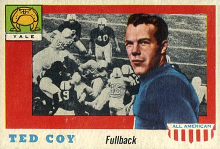 1955 Topps All-American Ted Coy #83 Football Card