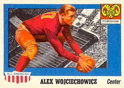 1955 Topps All-American Alex Wojciechowicz #82 Football Card