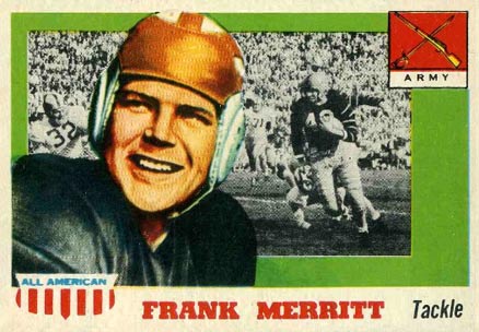 1955 Topps All-American Frank Merritt #55 Football Card