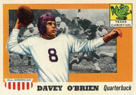 1955 Topps All-American Davey O'Brien #34 Football Card