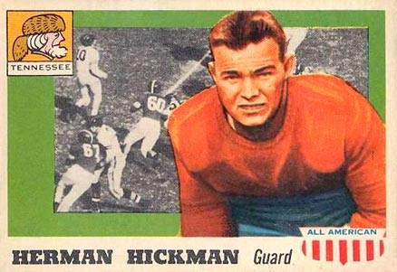 1955 Topps All-American Herman Hickman #1 Football Card