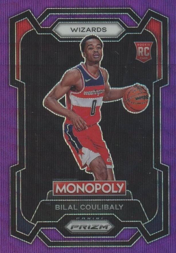 2023 Panini Prizm Monopoly Bilal Coulibaly #90 Basketball Card