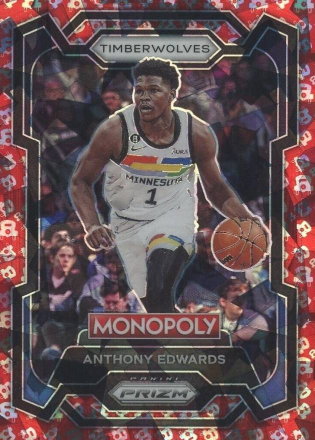 2023 Panini Prizm Monopoly Anthony Edwards #52 Basketball Card