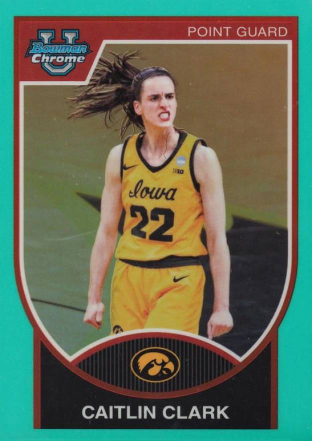 2023 Bowman University Chrome 2007-08 Bowman Caitlin Clark #07B22 Basketball Card