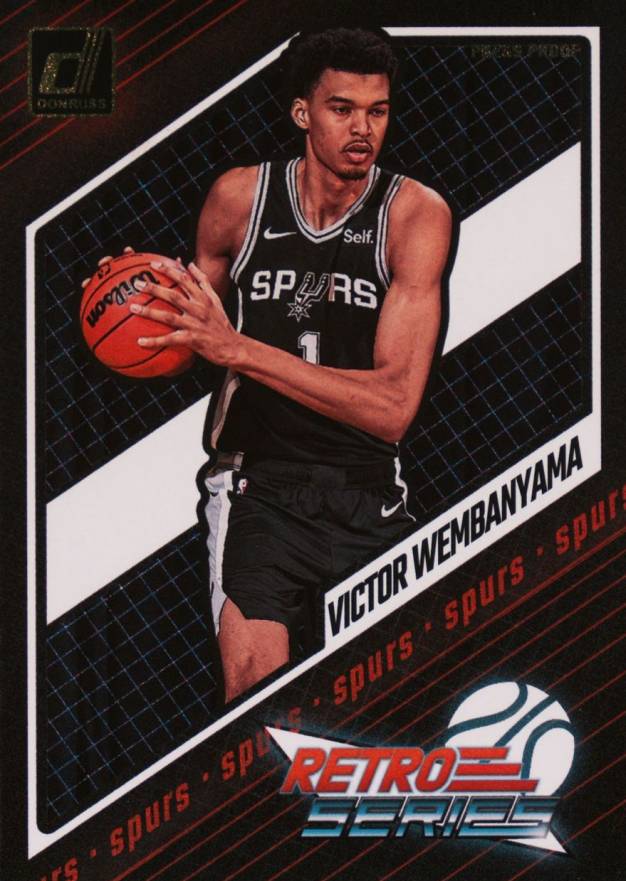 2023 Panini Donruss Retro Series Victor Wembanyama #1 Basketball Card