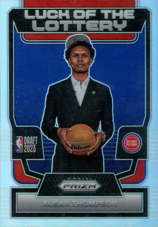 2023 Panini Prizm Luck of the Lottery Ausar Thompson #3 Basketball Card