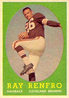 1958 Topps Ray Renfro #17 Football Card