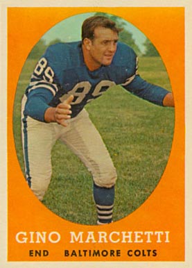 1958 Topps Gino Marchetti #16 Football Card