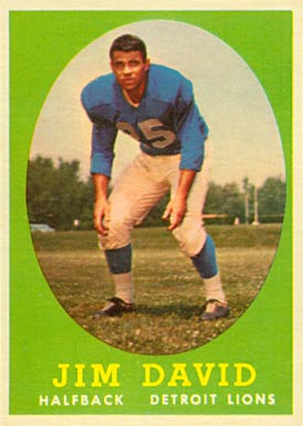 1958 Topps Jim David #13 Football Card