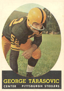 1958 Topps George Tarasovic #37 Football Card