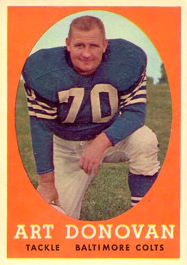 1958 Topps Art Donovan #106 Football Card