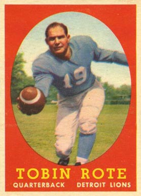 1958 Topps Tobin Rote #94 Football Card