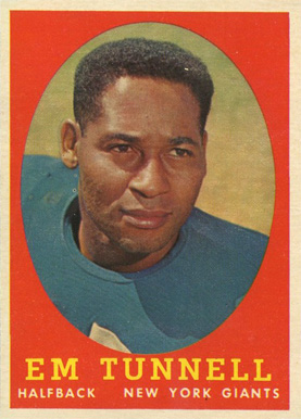 1958 Topps Em Tunnell #42 Football Card