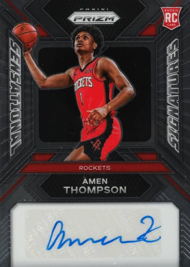 2023 Panini Prizm Sensational Signatures Amen Thompson #SSAN Basketball Card