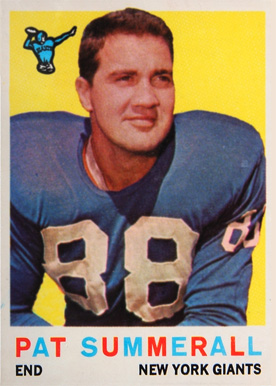 1959 Topps Pat Summerall #41 Football Card