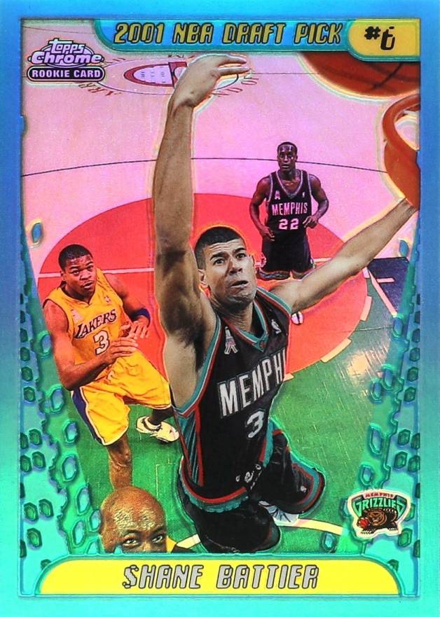 2001 Topps Chrome Shane Battier #134 Basketball Card