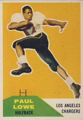 1960 Fleer Paul Lowe #76 Football Card