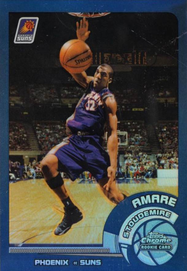 2002 Topps Chrome Amar'e Stoudemire #126 Basketball Card