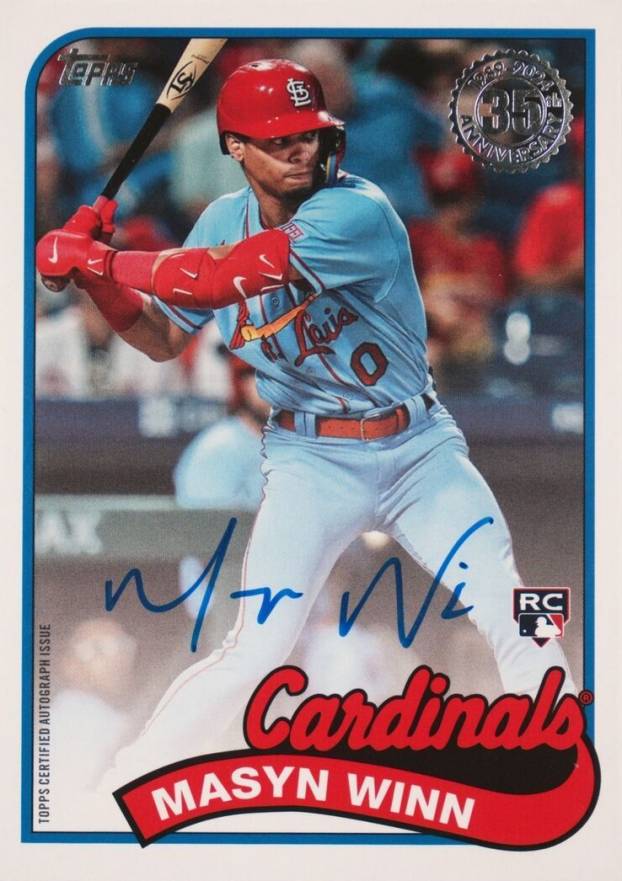 2024 Topps 1989 Topps Baseball Autographs Masyn Winn #89BAMW Baseball Card