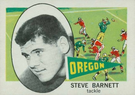 1961 Nu-Card Steve Barnett #103 Football Card