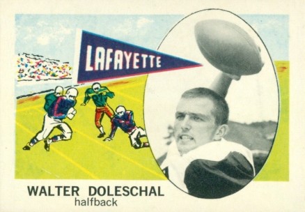 1961 Nu-Card Walter Doleschal #140 Football Card